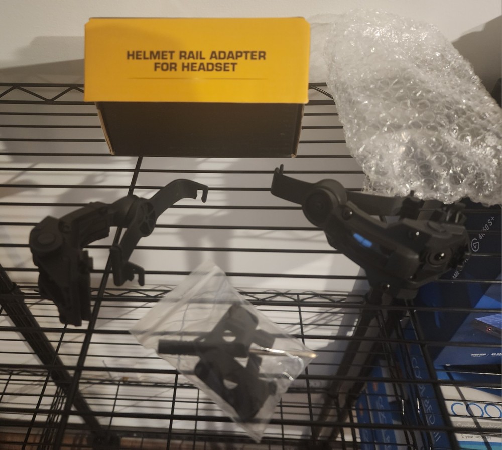 Tactical Helmet Rail Headset Adapter Black