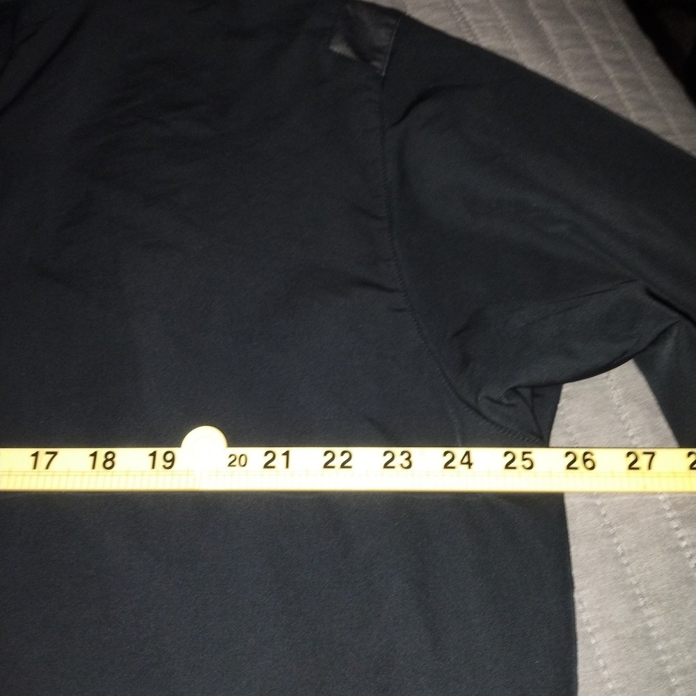Nike Golf Jacket Men Extra Large Black Solid Full Zip Logo Pockets Golfer XL