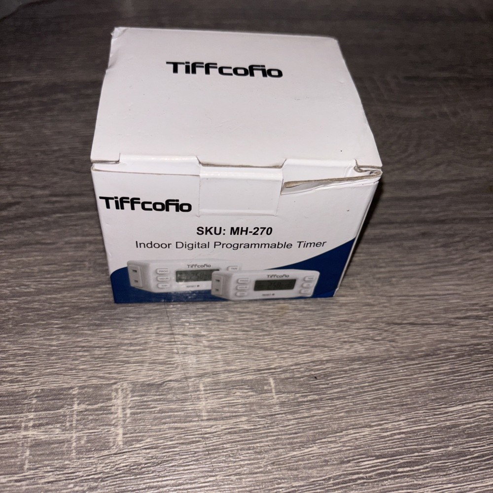 TiFFCOFiO Indoor Digital Light Programmable Outlet Timer 2 Pack