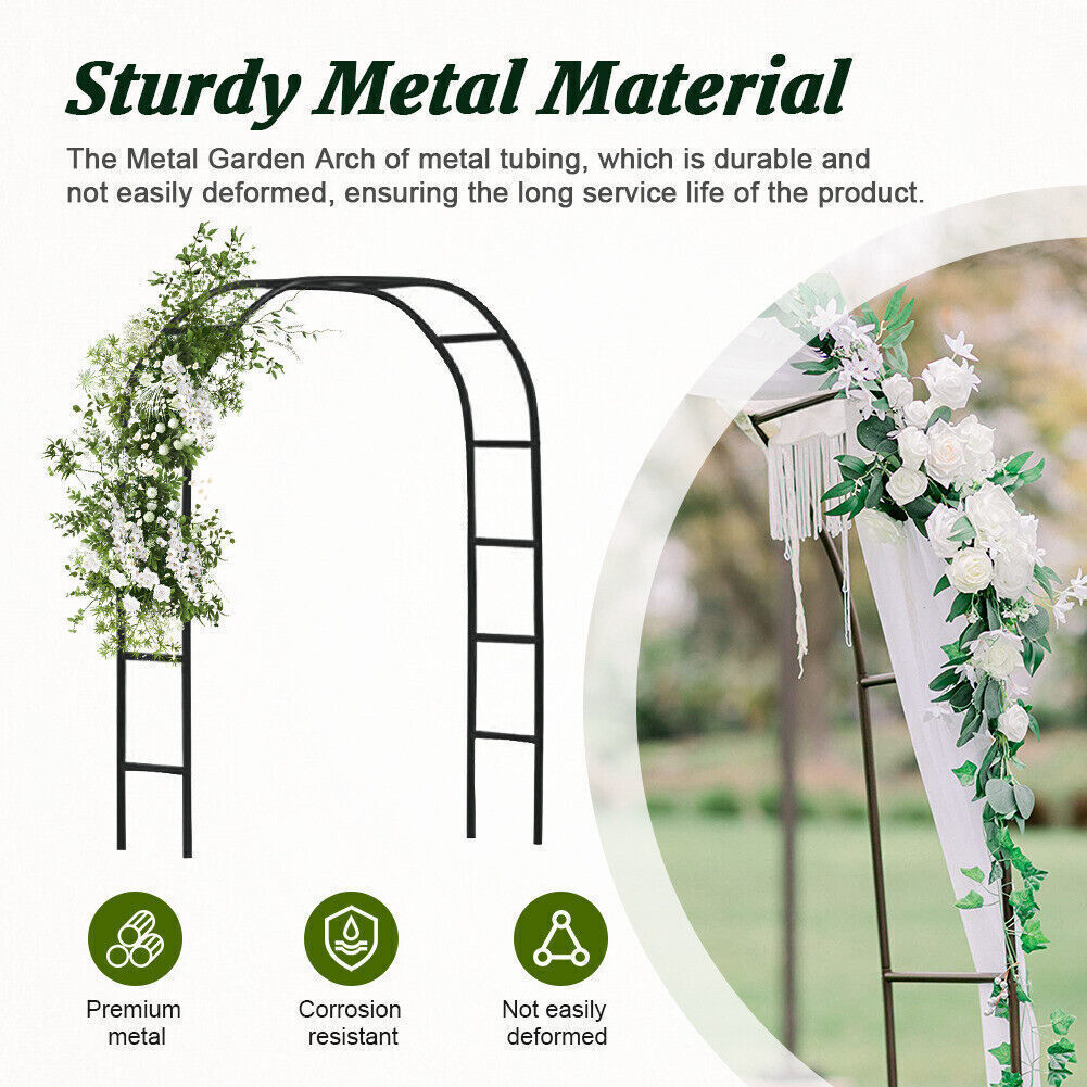 Wedding Arch Metal Garden Arch Garden Arbor Trellis Iron For Climbing Plants