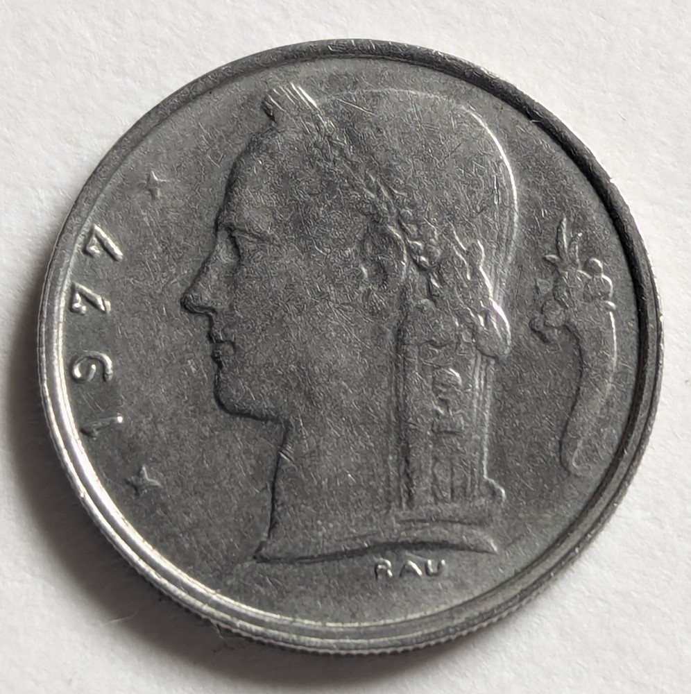Belgium, 1977, 1 Franc