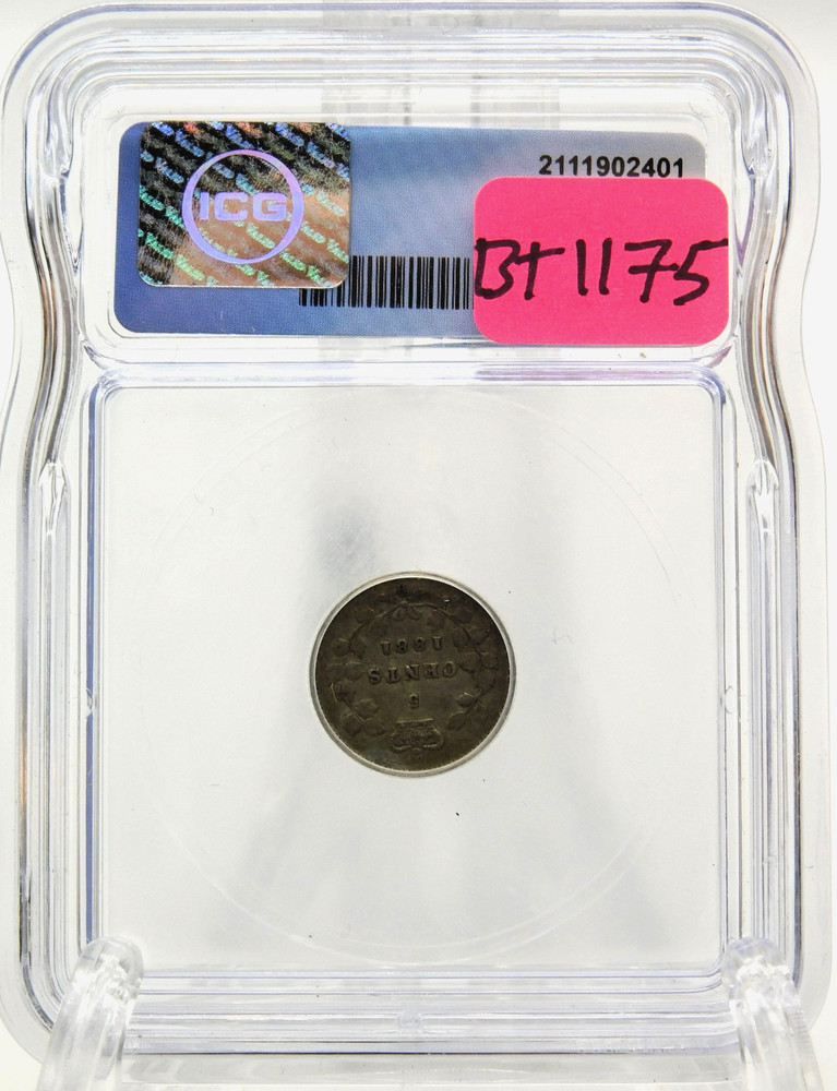 1881-H CANADA FIVE CENT ICG VF25 (BT1175)
