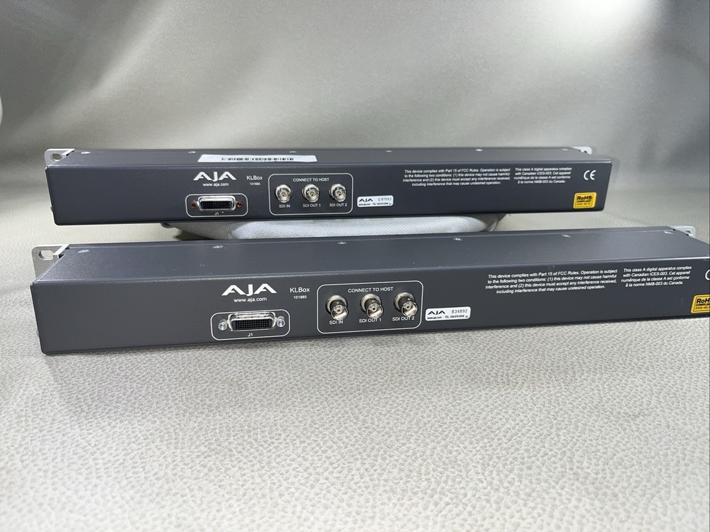2 AJA KLbox’s SD Video Editing. # 101885