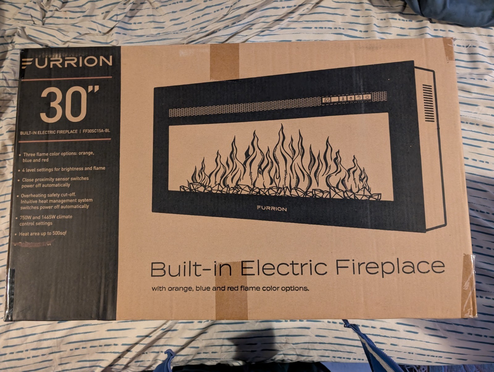Furrion RV 30" Electric Fireplace for RV/Home -FF30SC15A-BL Lippert.