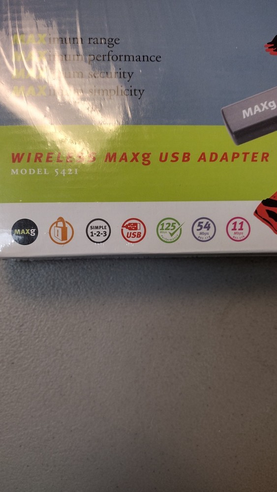 US Robotics Wireless MAXG USB Adapter MODEL 542I