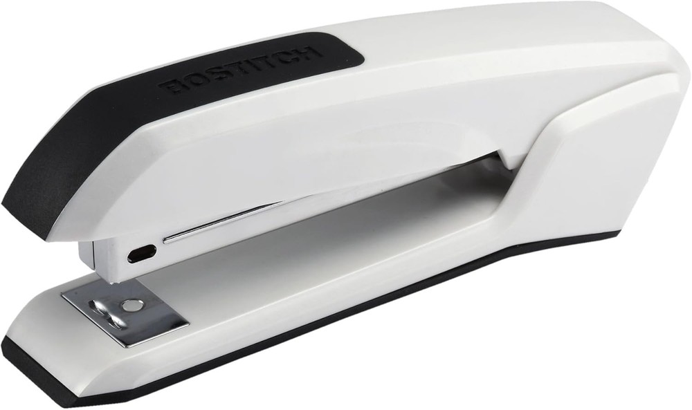 Lightweight Elegant Office Stapler with Visual Alert & Staple Storage, 20 Sheets