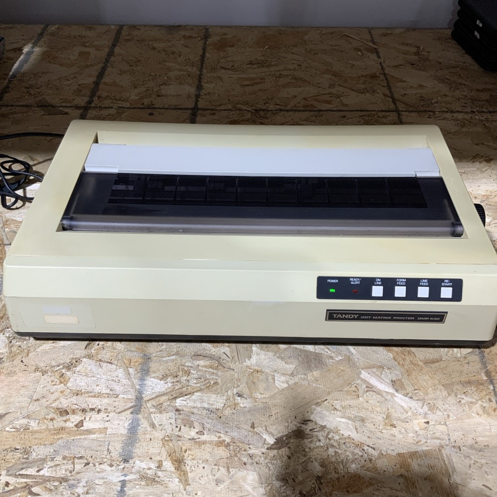 Vintage Tandy DMP 430 Wide Format Dot Matrix Printer