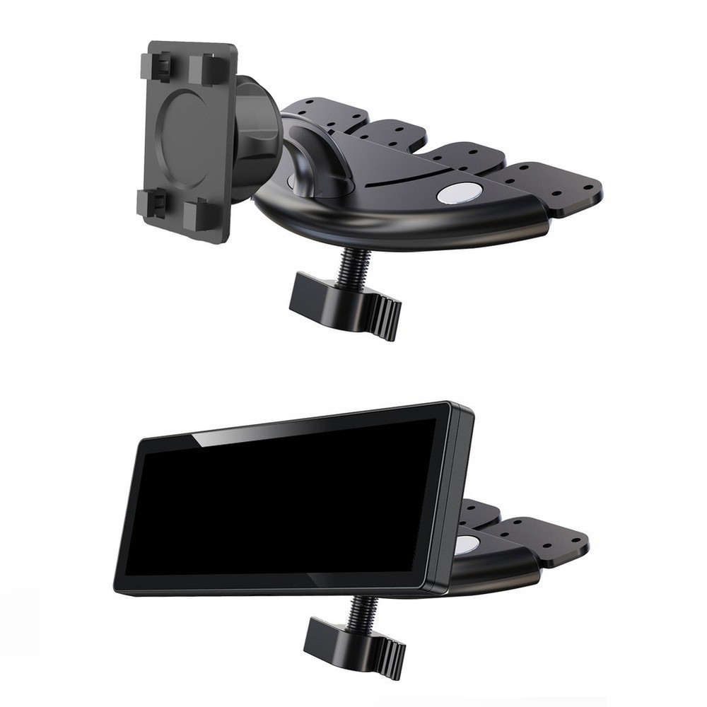 For CarPlay Compatible CD Slot Mount Adjustable View Angle Low Profile
