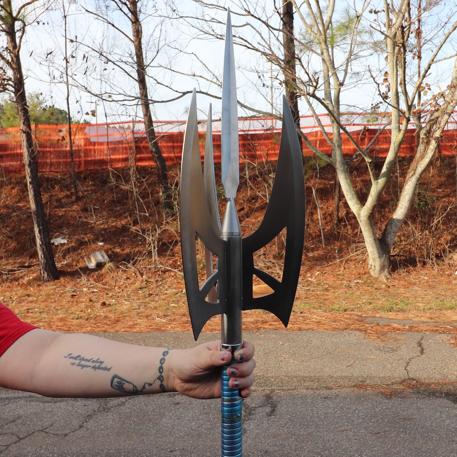 Sea Warrior Trident 71-Inch Carbon Steel Metal Spear Prop