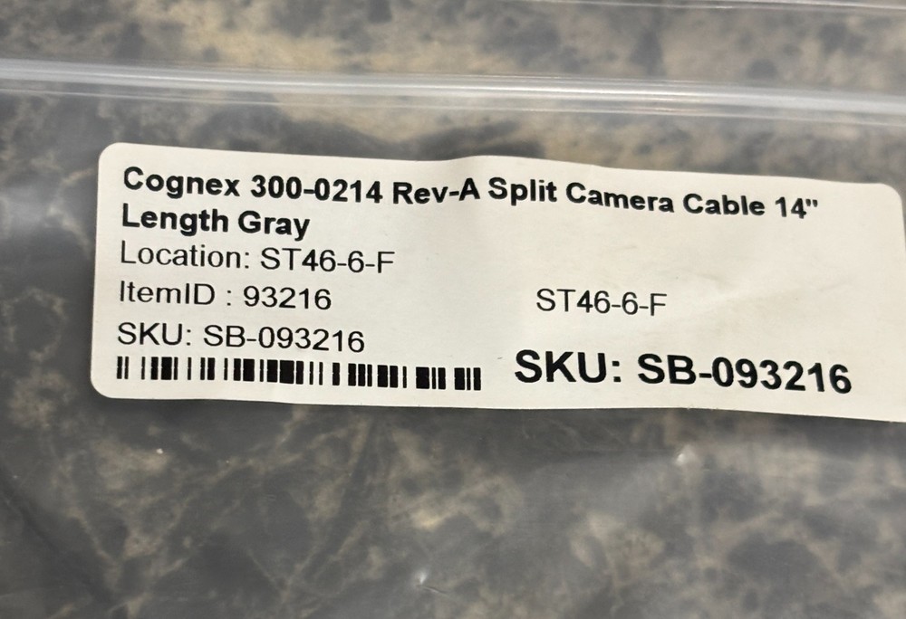 Cognex 300-0214 Rev-A Split Camera Cable 14" Length
