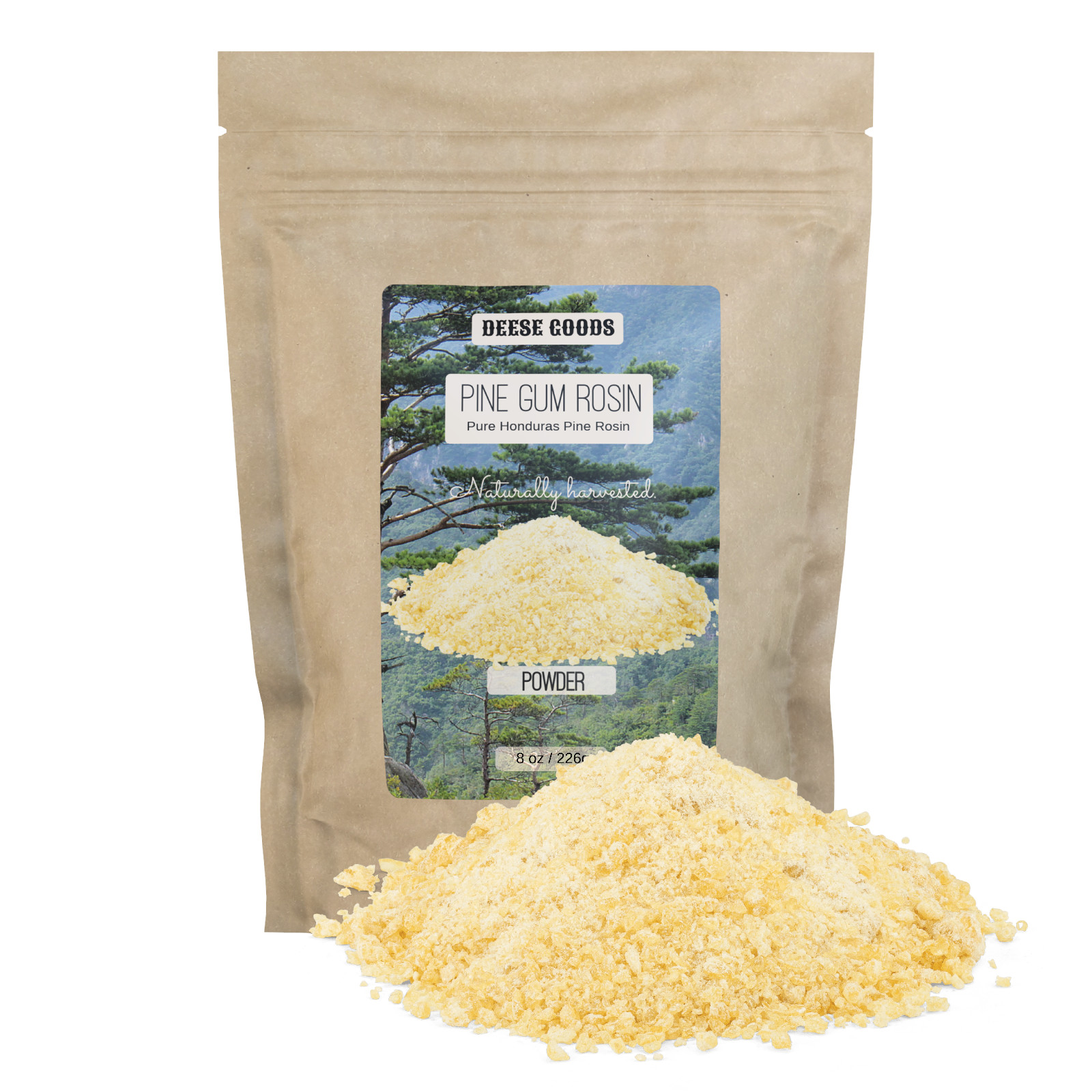 PINE ROSIN ROCK, Pebbles, Powder, Chunks - Beeswax Wraps, Musicians, Athletes...