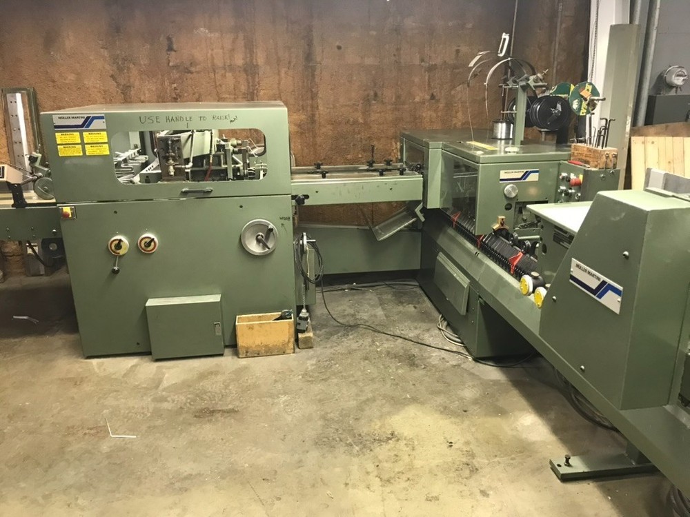 Muller Minuteman Gatherer, Stitcher, Trimmer 6 pockets & cover feeder