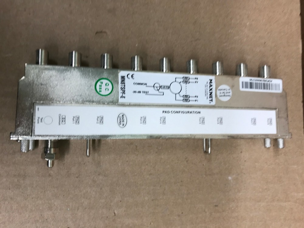 ATX MAXNET MN8TSPF-E 8 WAY MODULE -20dB TEST PORT (SPLITTER)