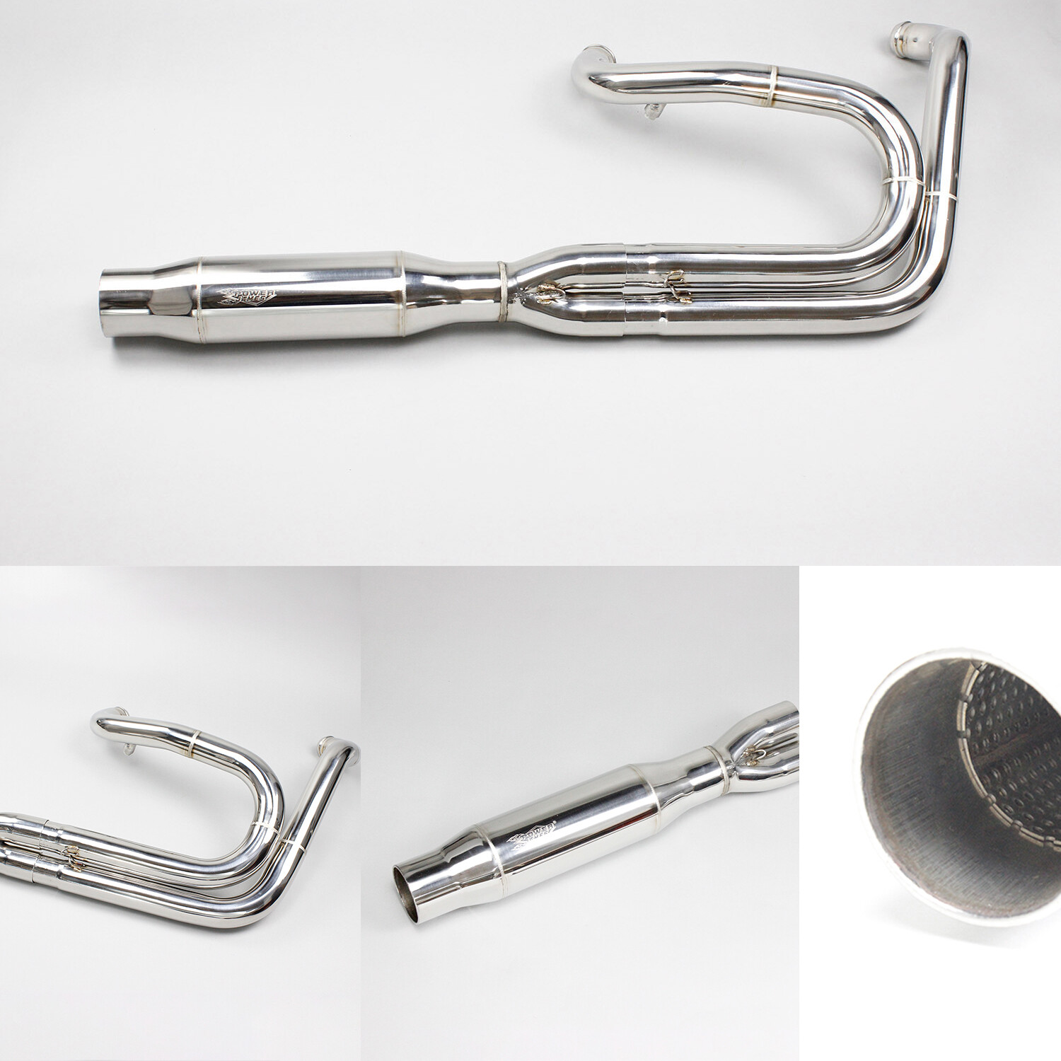 Stainless Steel Twin Cam 2 in 1 Exhaust Pipe for Harley Dyna Super Glide Sport