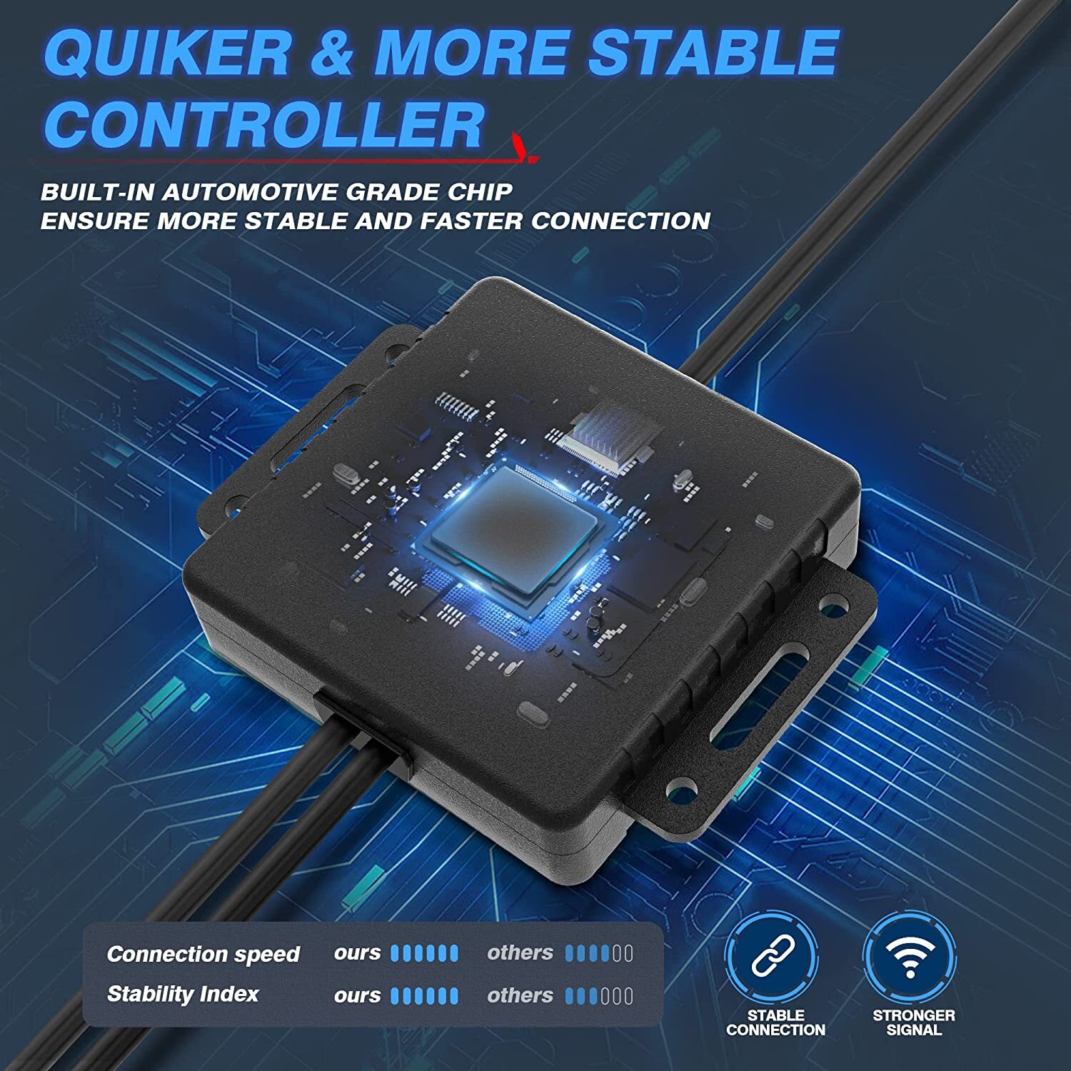 MICTUNING 2nd-Gen RGB LED Rock Lights Bluetooth 8 Pods Underbody Neon Lights Kit