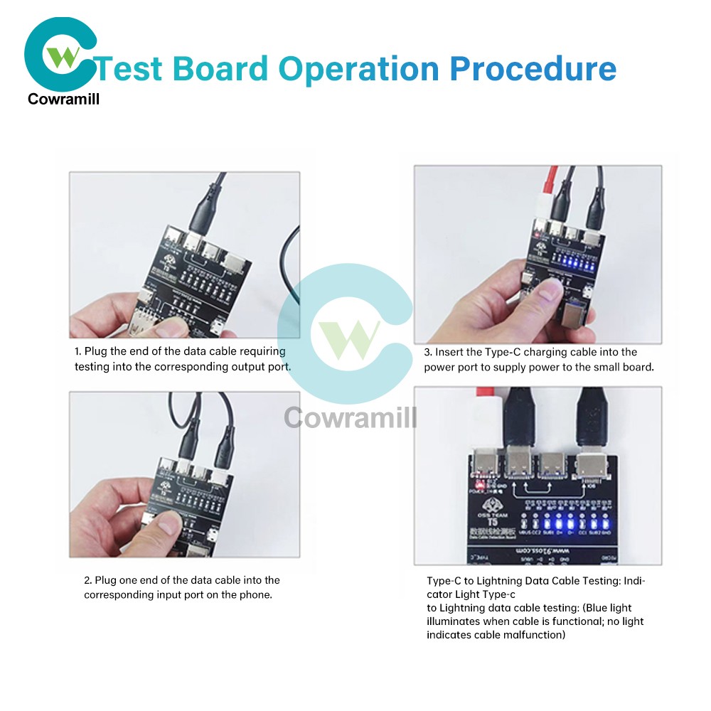 T5 Multifunctional Interface Cable Detection Module Data Cable abnormal testing