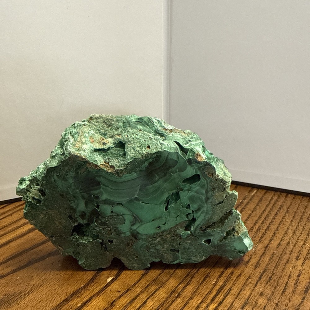 Malachite Druzy Slab