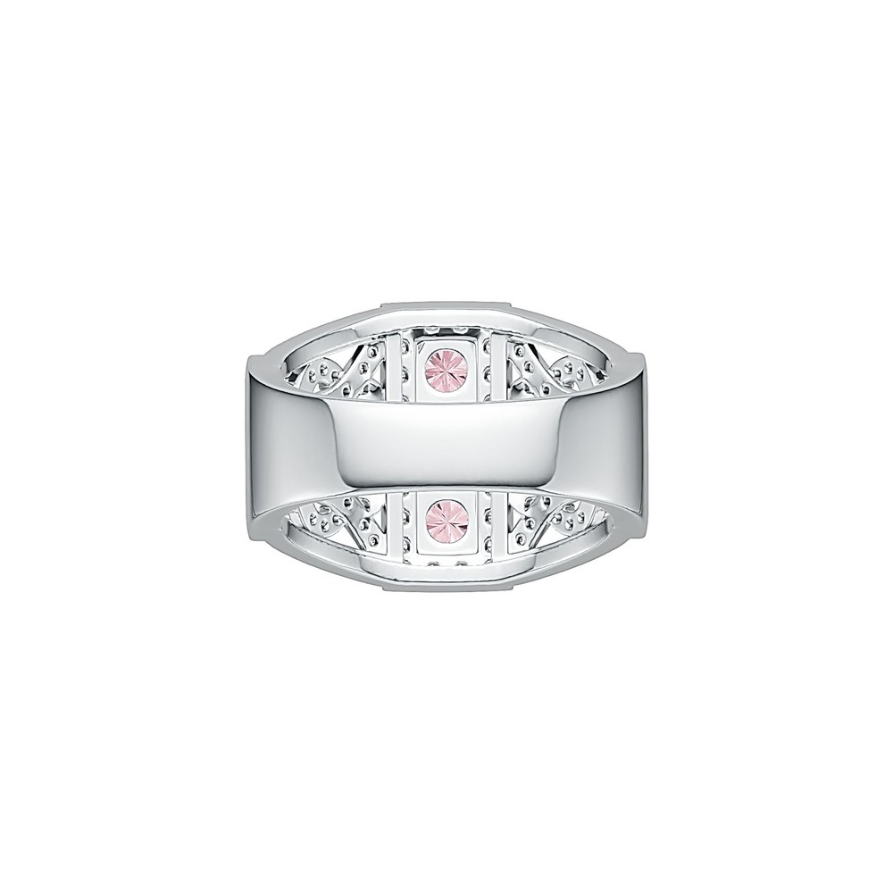 Sterling Silver Semi Mount Ring Setting Round RD 4x4mm White Topaz