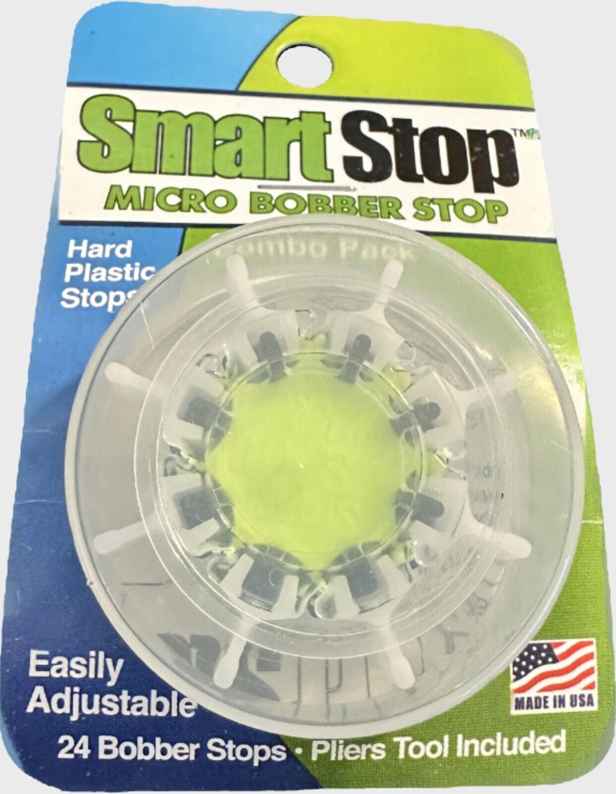Clearly Outdoors Smart Stop Micro Bobber Stops holder Includes 24 Stops and Tool