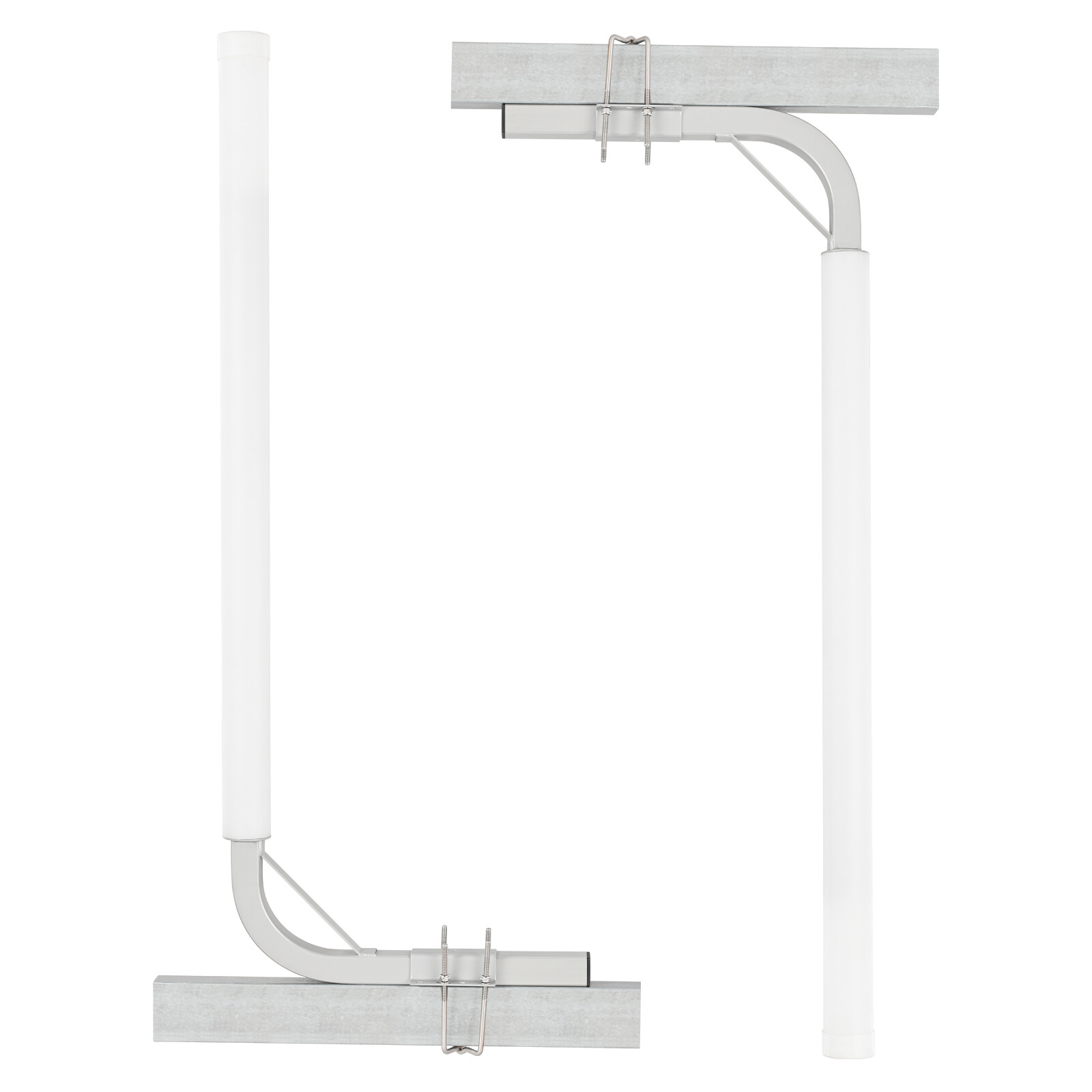 VEVOR Boat Trailer Guide 48” Galvanized Guide on Poles Kit w/Stiffener&PVC Tubes