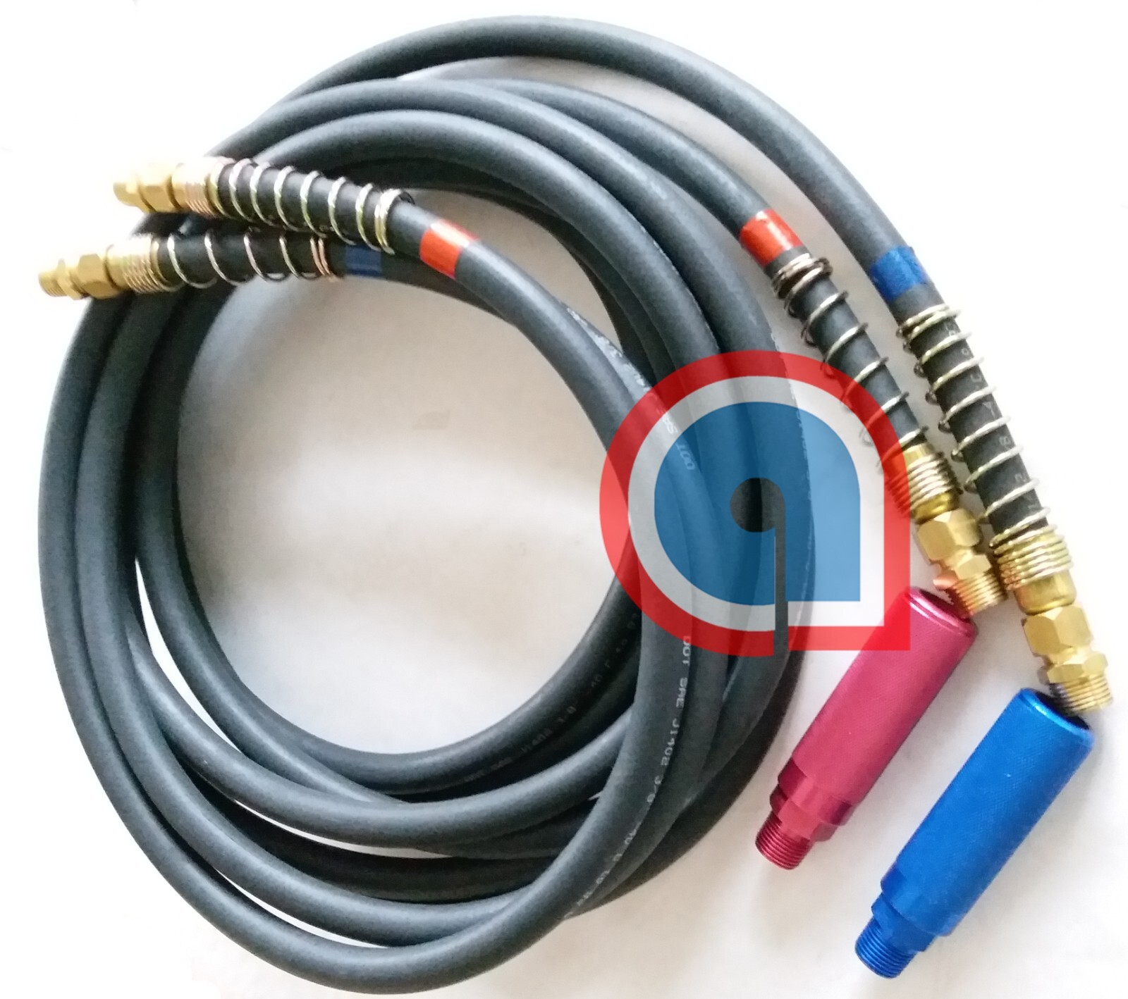 Rubber Air Line Set 15feet w/handles 1/2" Swivel ref:11-8112, 179.3009.15