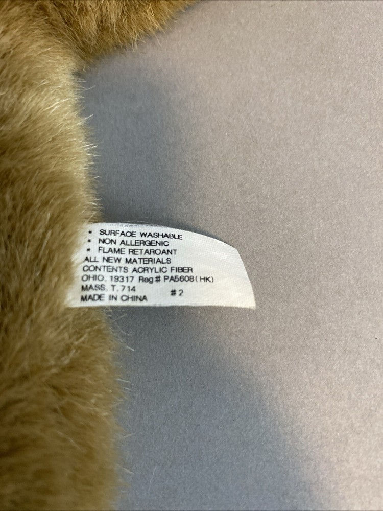 Teddy Bear Hand Puppet Brown Plush