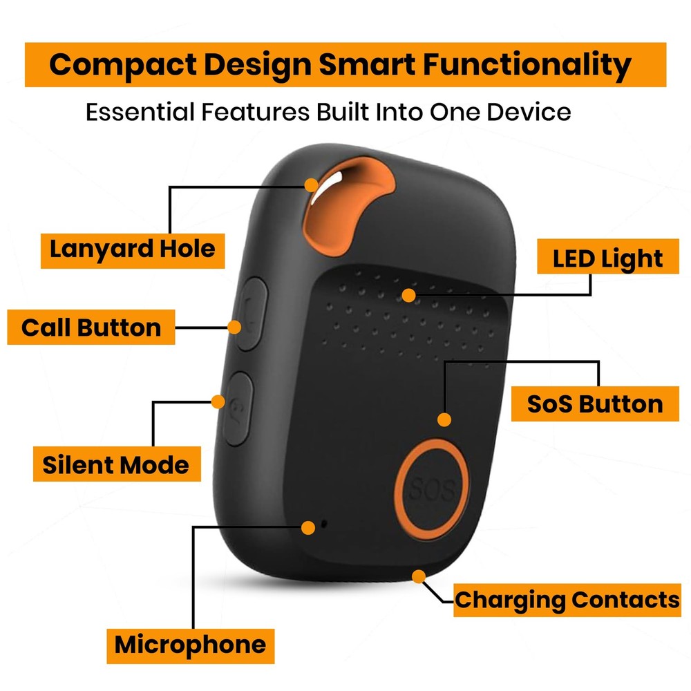 SecuLife GPS Tracker for Elderly with Fall Detection – Medical Alert System for