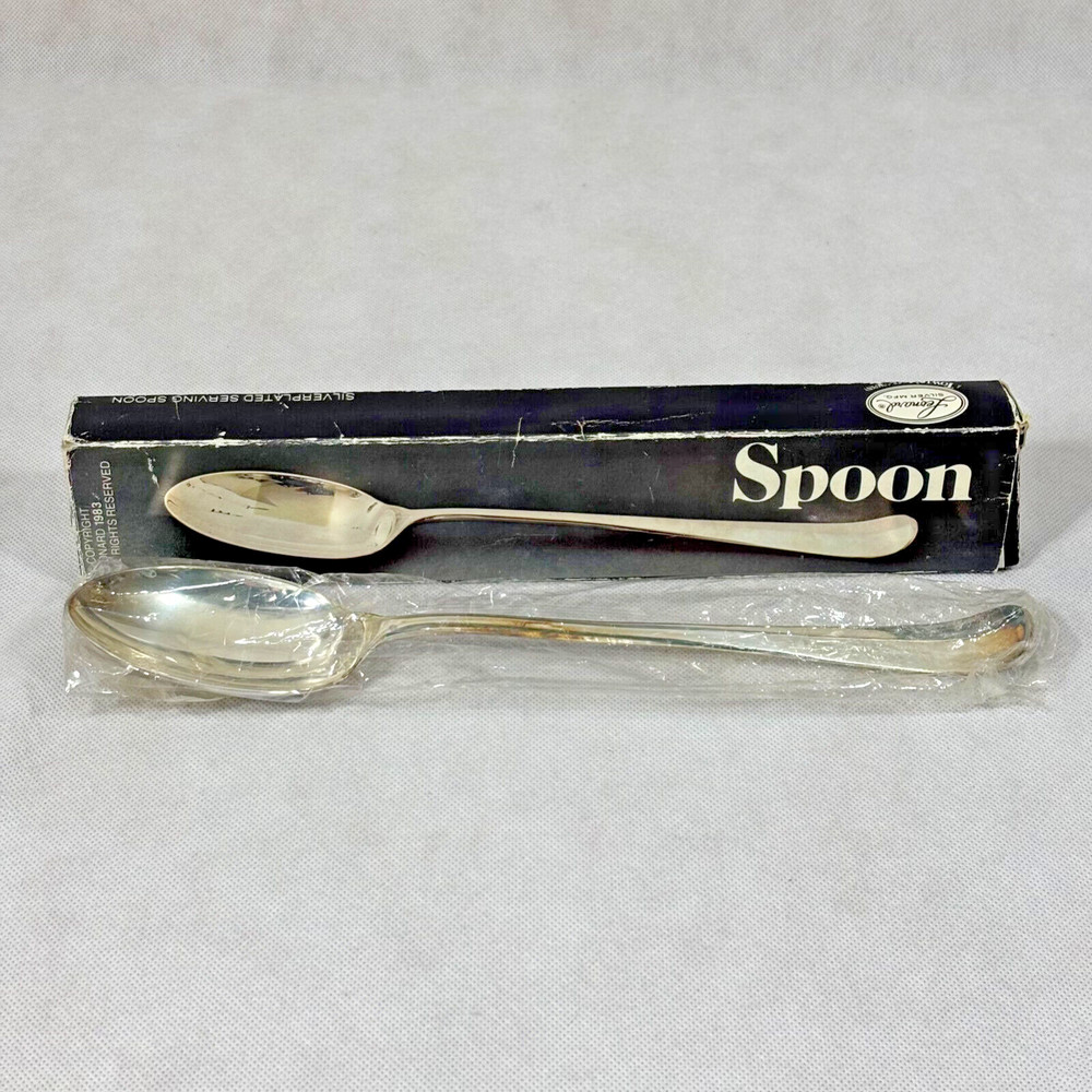 Leonard Silverplated Serving Spoon 8005 Towle Silver Company 1983