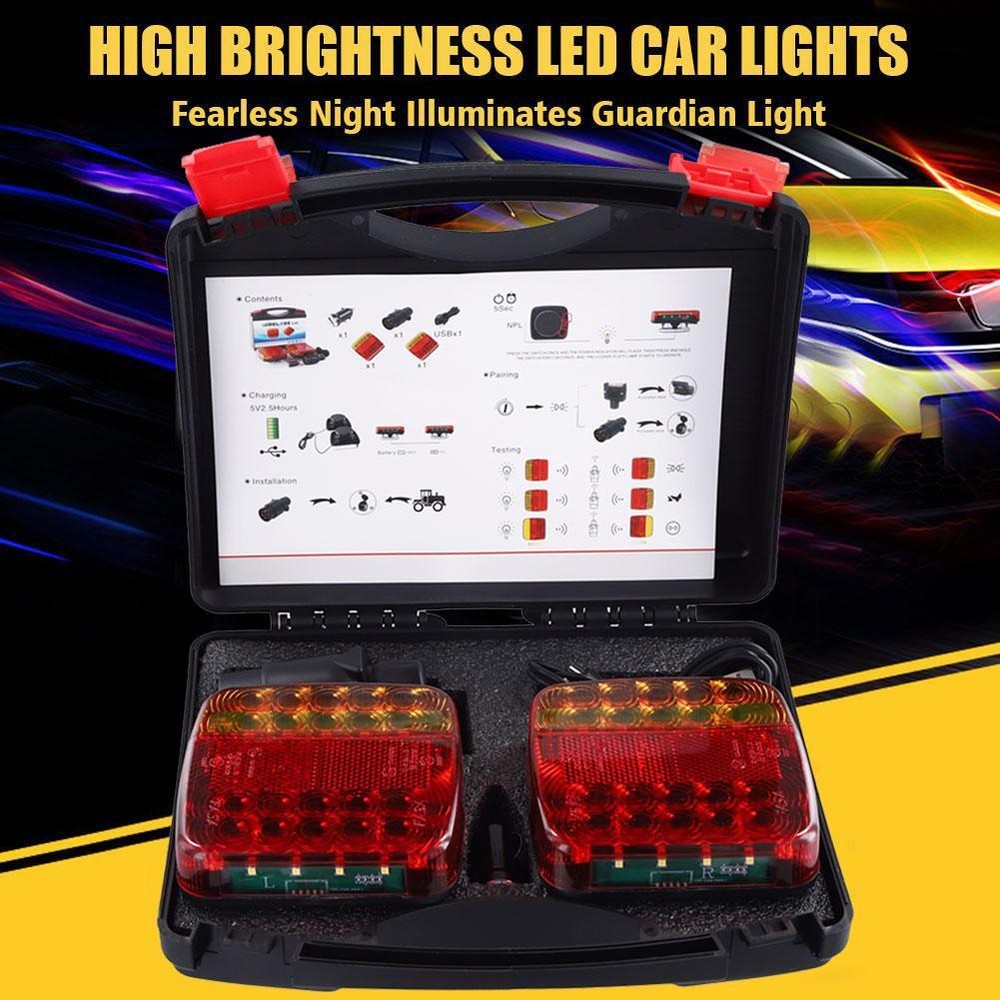 Wireless Magnetic Trailer Lights – Rechargeable LED TailLight Kit For Trailer