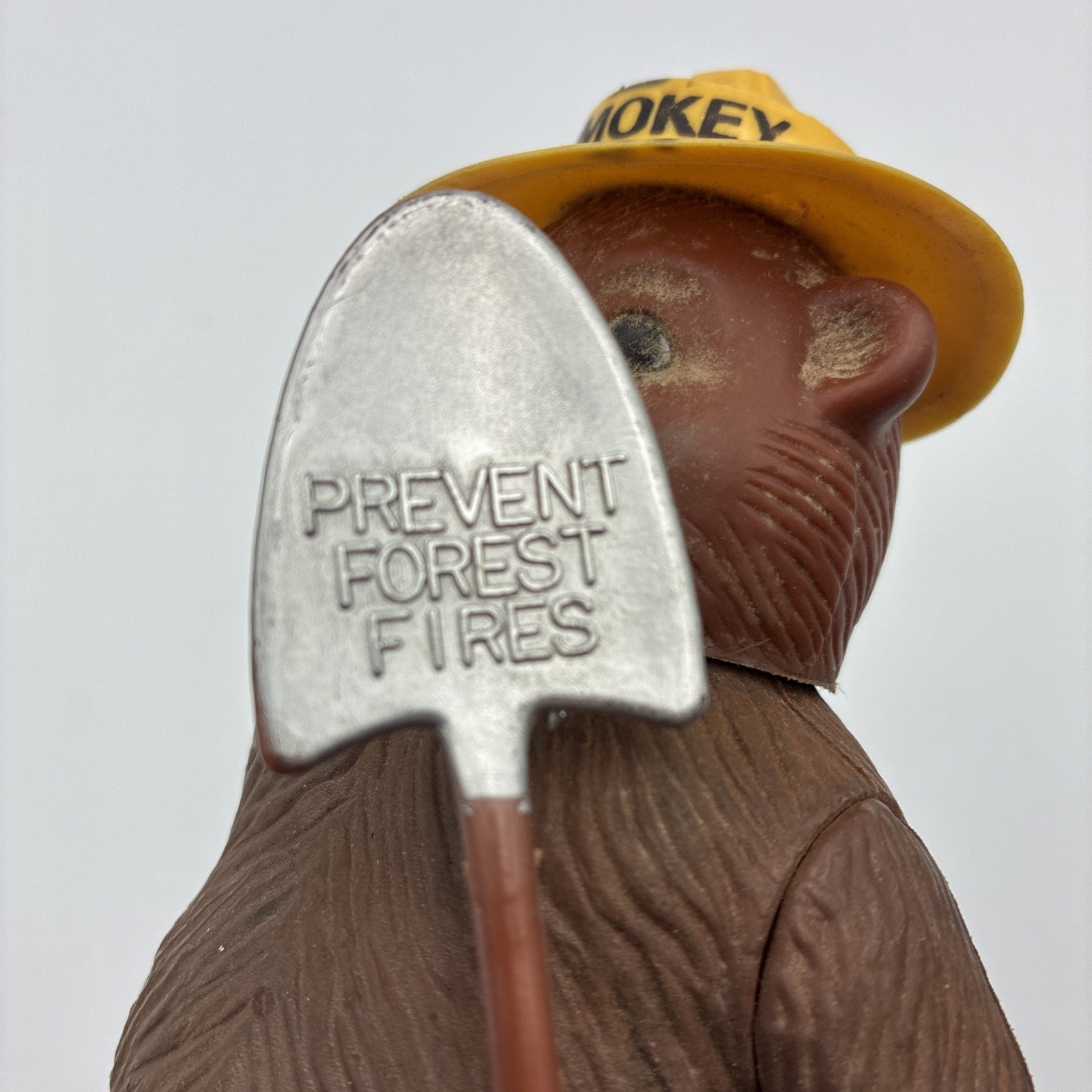 Vintage Smokey the Bear 8" Action Figure with Shovel Made by R. Dakin & Co.