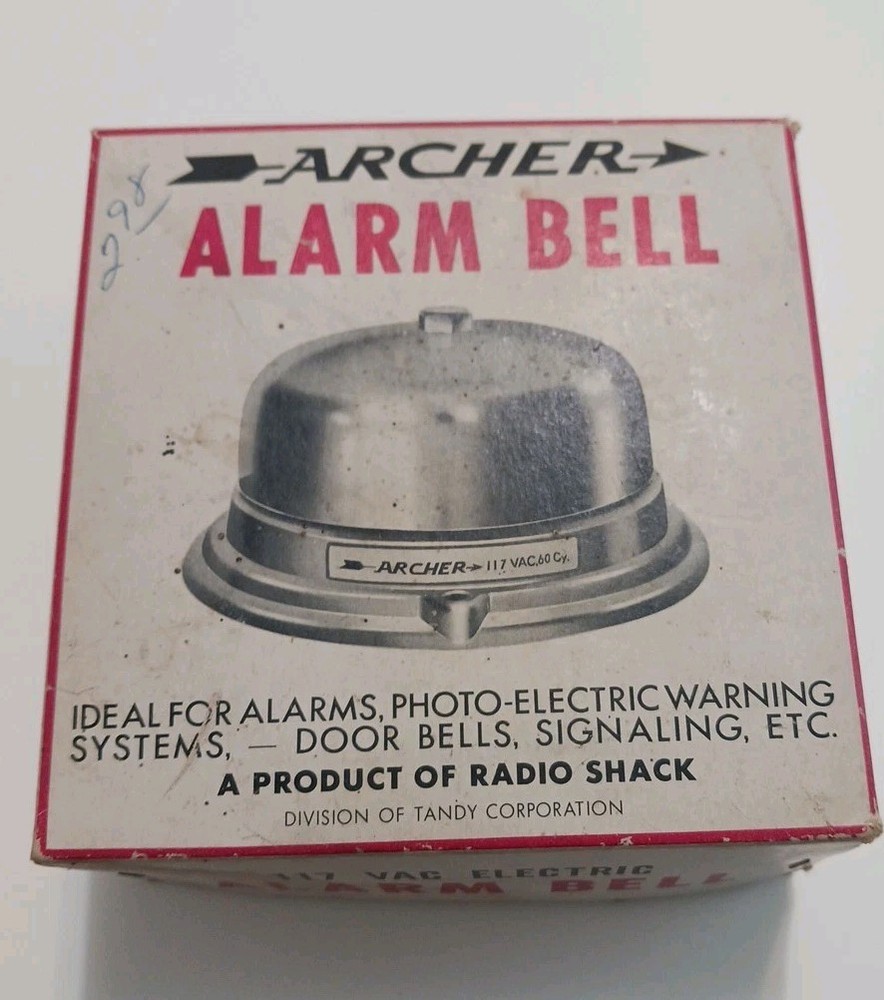 Archer Alarm Metal Bell Original Box