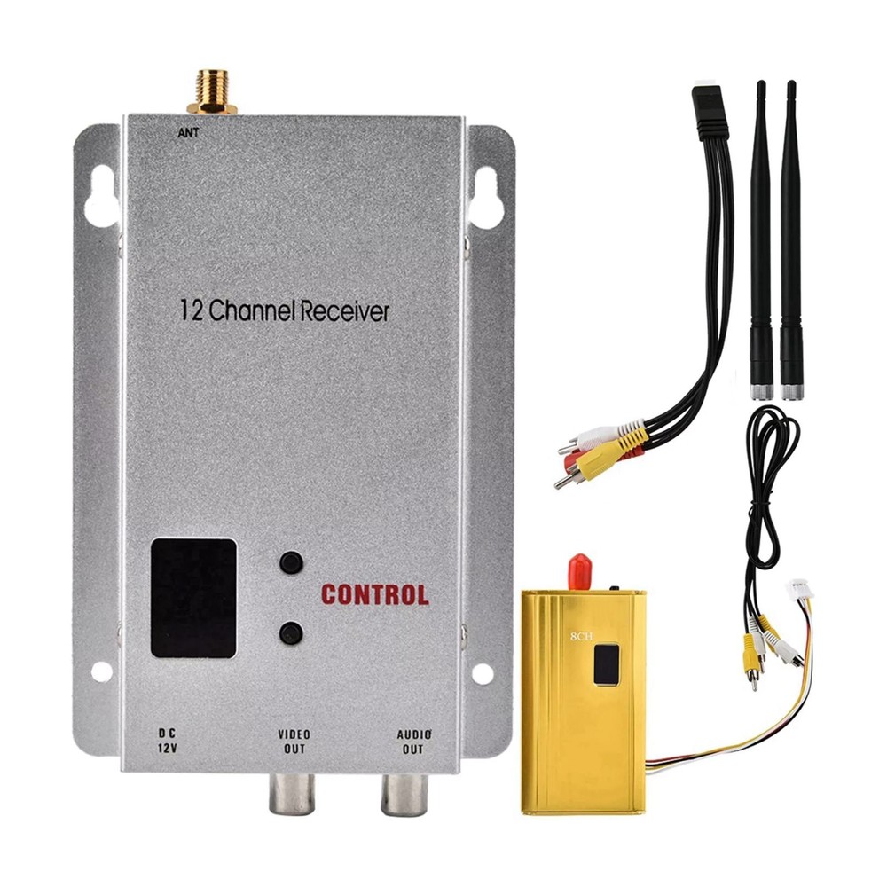 CCTV Audio/Video Transmitter-Receiver 1200M Range Transmission Wide Coverage