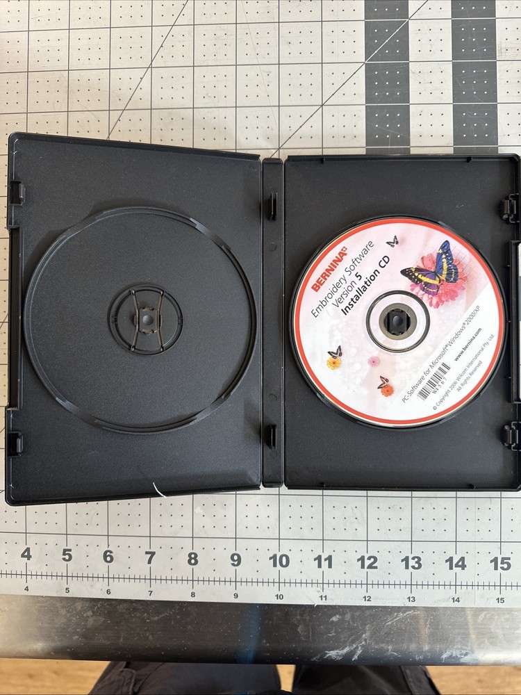 Bernina Embroidery Software 5 Installation Replacement CD No Dongle 1-disc