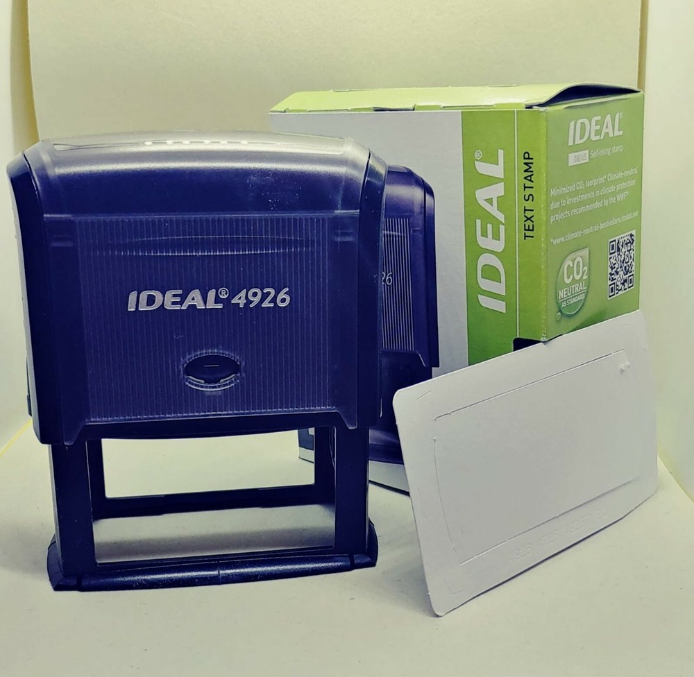 Ideal 4926 Self Inking Stamp Red Ink