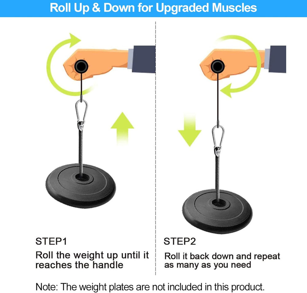 Forearm Wrist Roller Blaster Exerciser, Wrist Roller & Forearm Roller for Traini