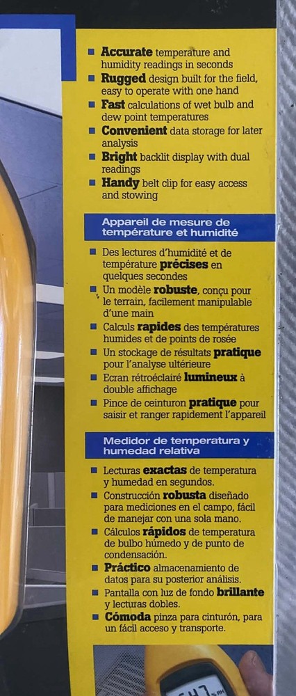 Fluke 971 Digital Temperature Humidity Meter