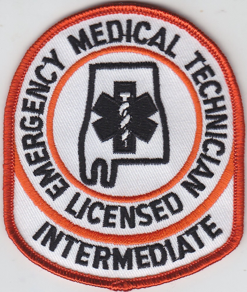 Alabama EMT INTERMEDIATE Emergency Medical Technician patch