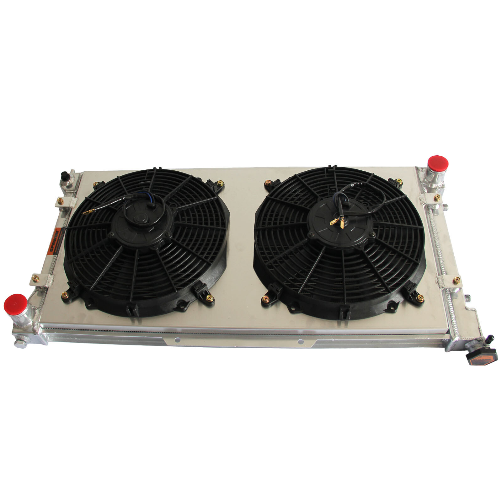 SPAWON Radiator + Fan Shroud For Subaru Legacy L LS 2.5L 2.2L H4 1995-1999 AT MT