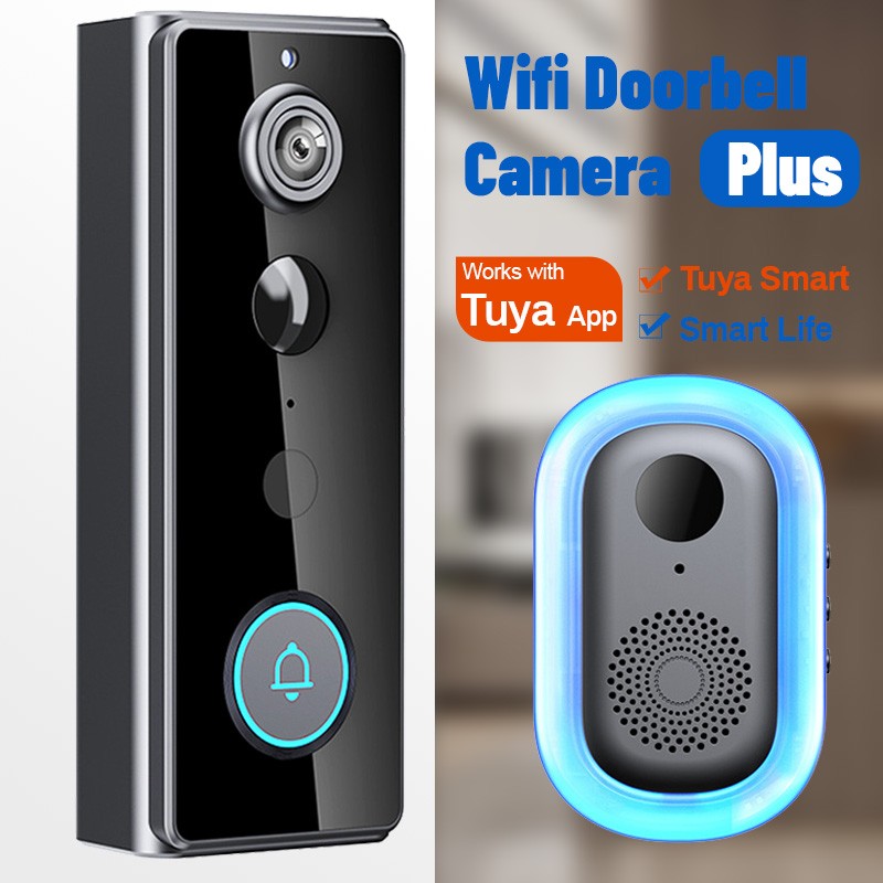 Smart Wireless WiFi Doorbell Camera Video Intercom Security PIR Human Detection