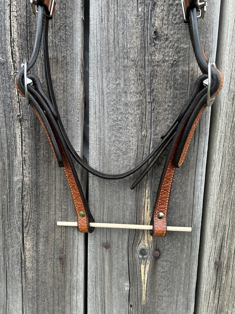 Floral Browband Headstall - Handmade
