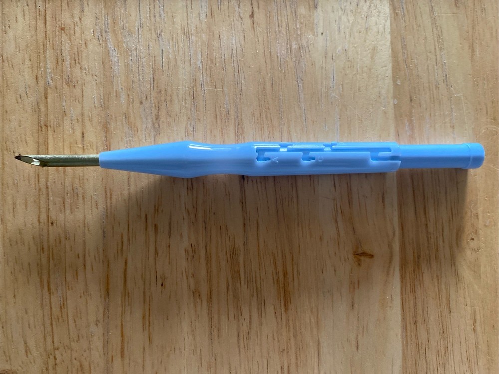 Adjustable 8”Punch Threader Needle Embroidery Needle Pen Weaving Tool