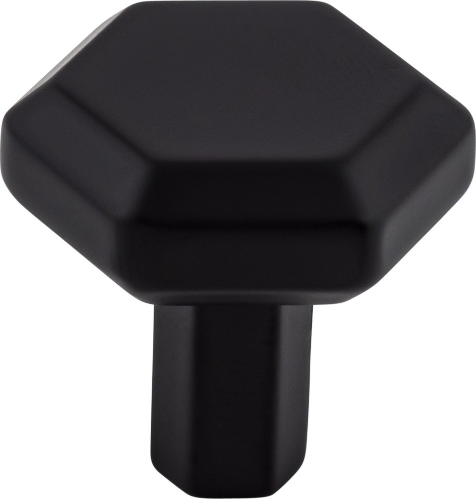 Top Knobs TK791BLK Lydia Knob 1 1/8" Flat Black