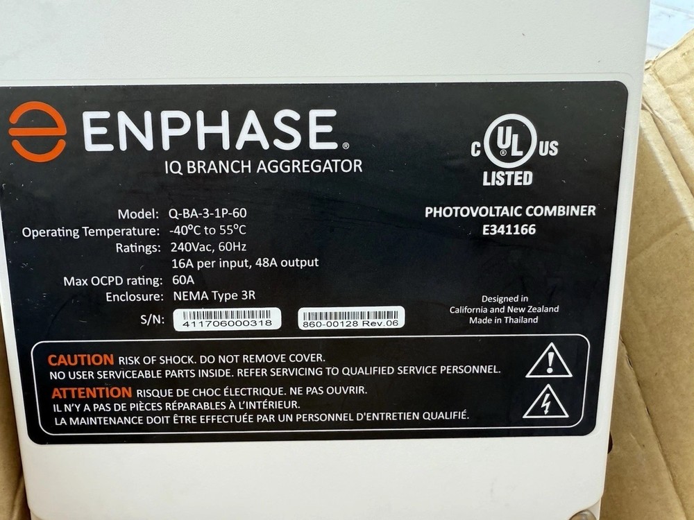 ENPHASE IQ BRANCH AGGREGATOR