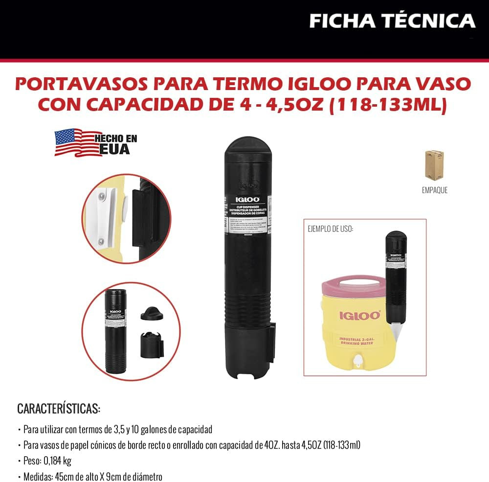 Cooler Accessories, Cup Dispenser,