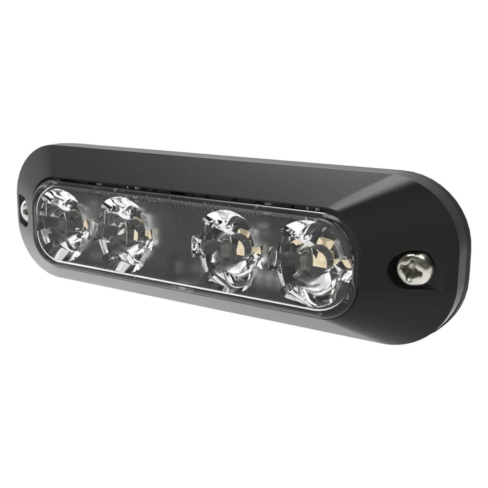 ECCO 5.5" ED3700 Series Surface Mount Split-color Amber/White LED Strobe Light