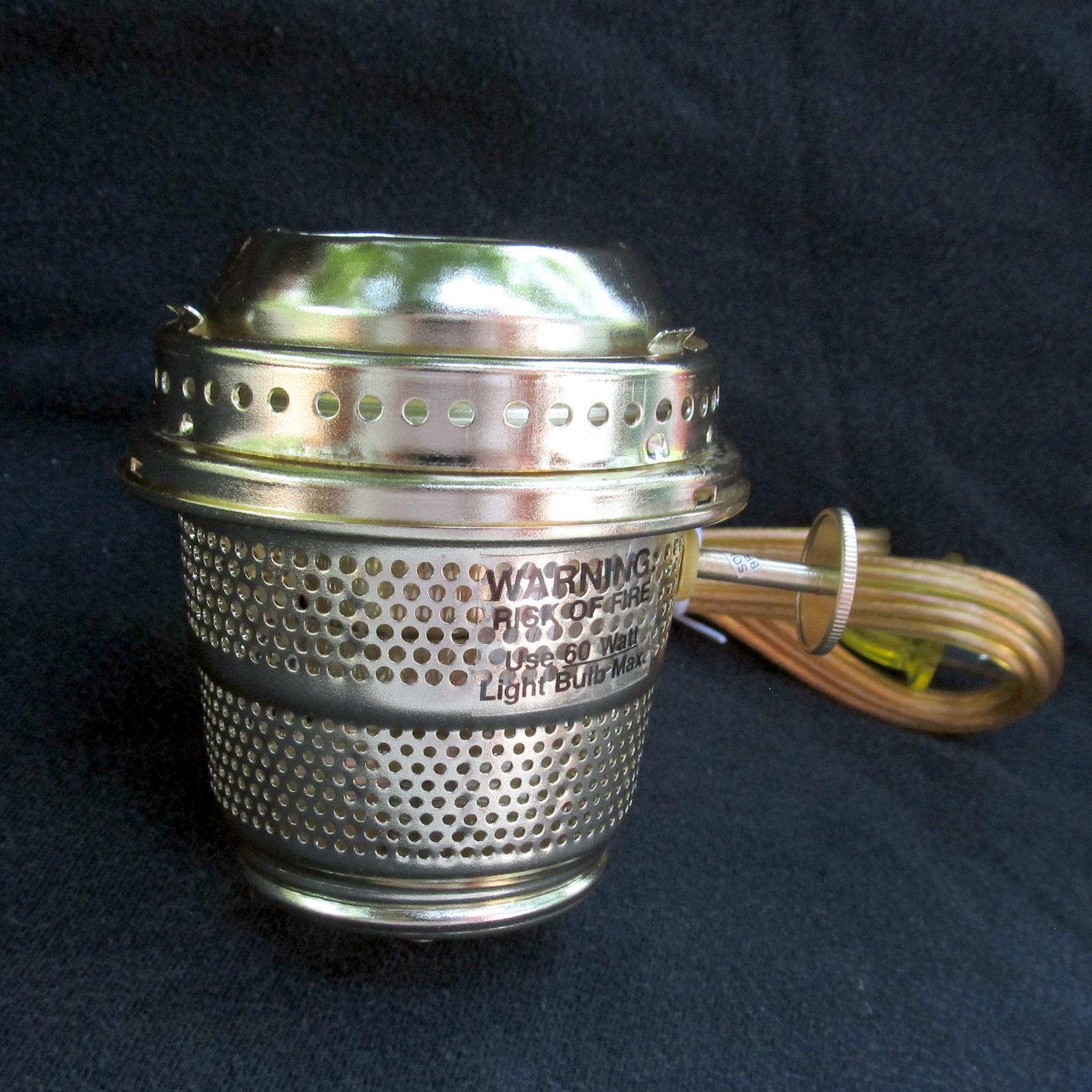 BRASS Electric Burner fit Aladdin oil lamps / Alladin C replica,fit A,B,C,23,etc