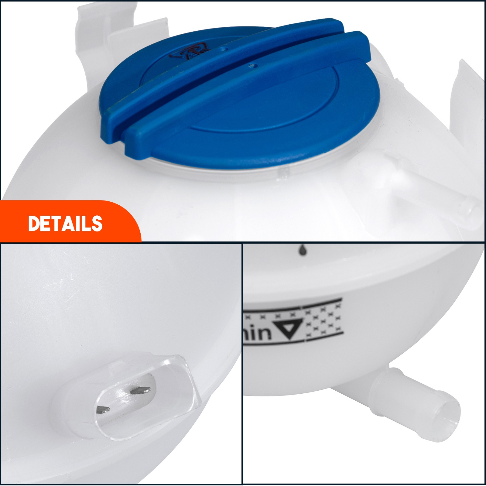 Coolant Radiator Reservoir Tank 1K0121407A For VW Golf Jetta Passat Tiguan Audi