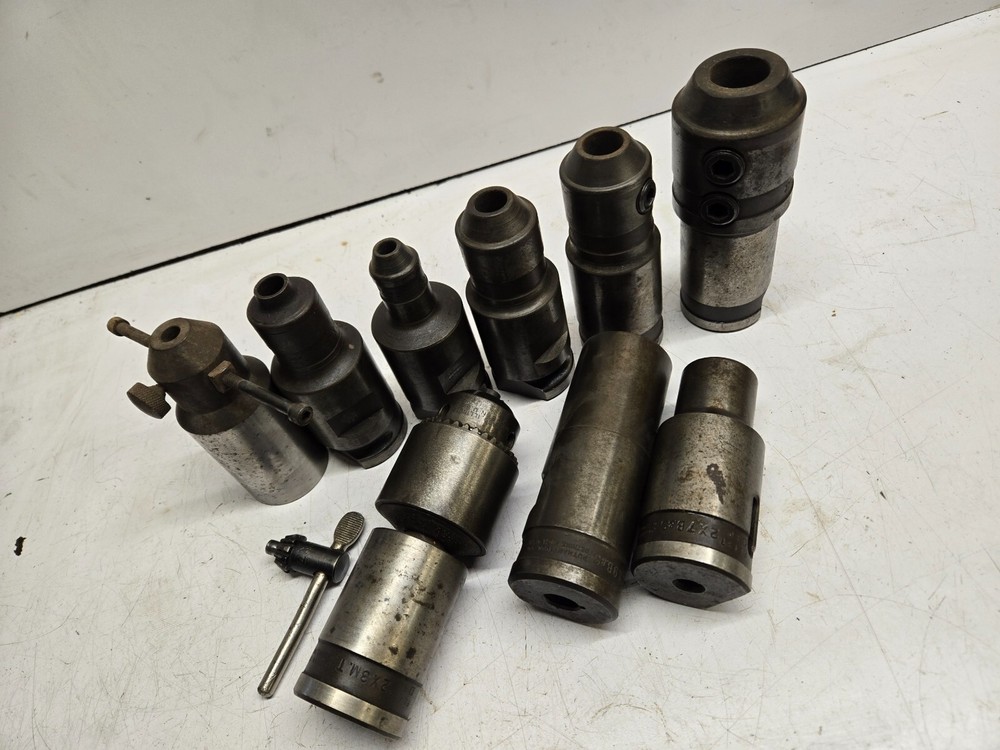 2" Putnam Quick Change Shank End Mill Holder Lot, Drill Chuck