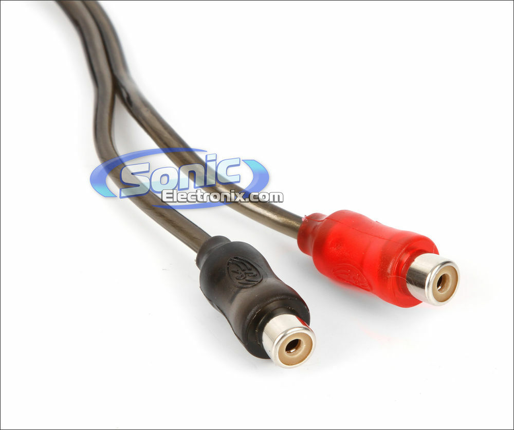 Stinger SI12YF 1000 Series 2 Females to 1 male 2-Channel RCA Y-Adapter Cable