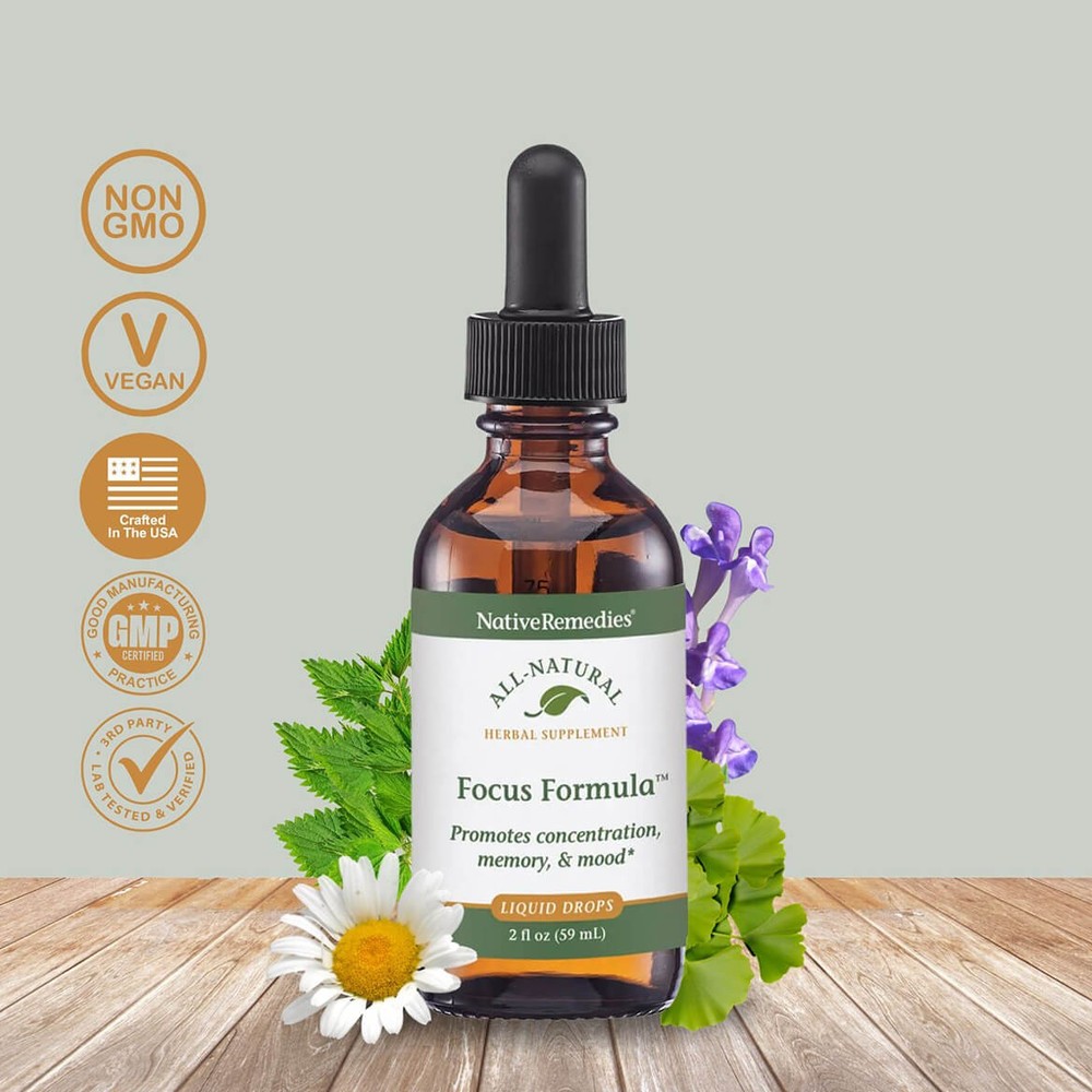 Native Remedies Focus Formula for Concentration & Mental Focus